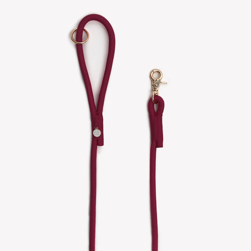 'Bordeaux' - Braided Rope Leash